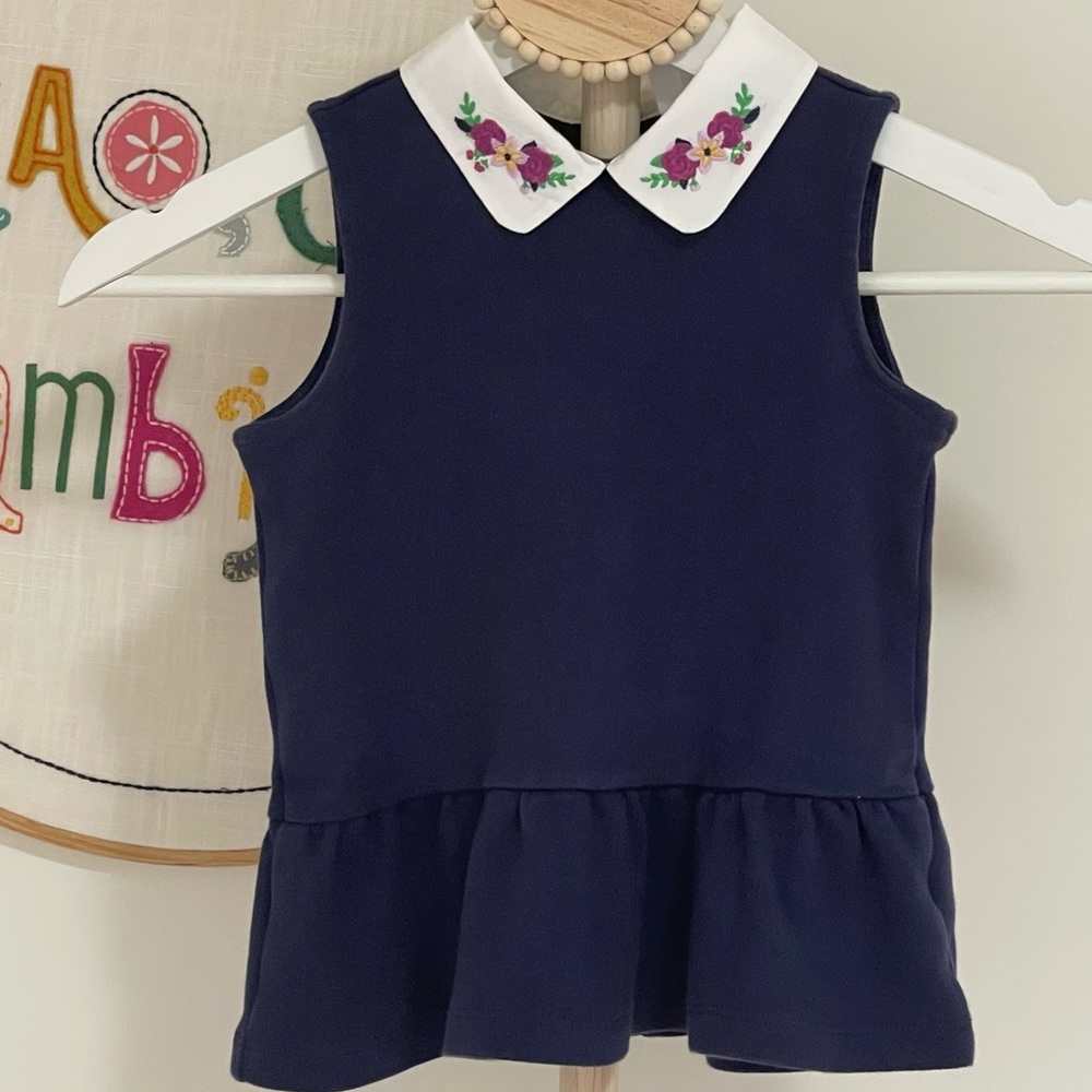 Janie and Jack embroidered shirt. Gently used. Size 5